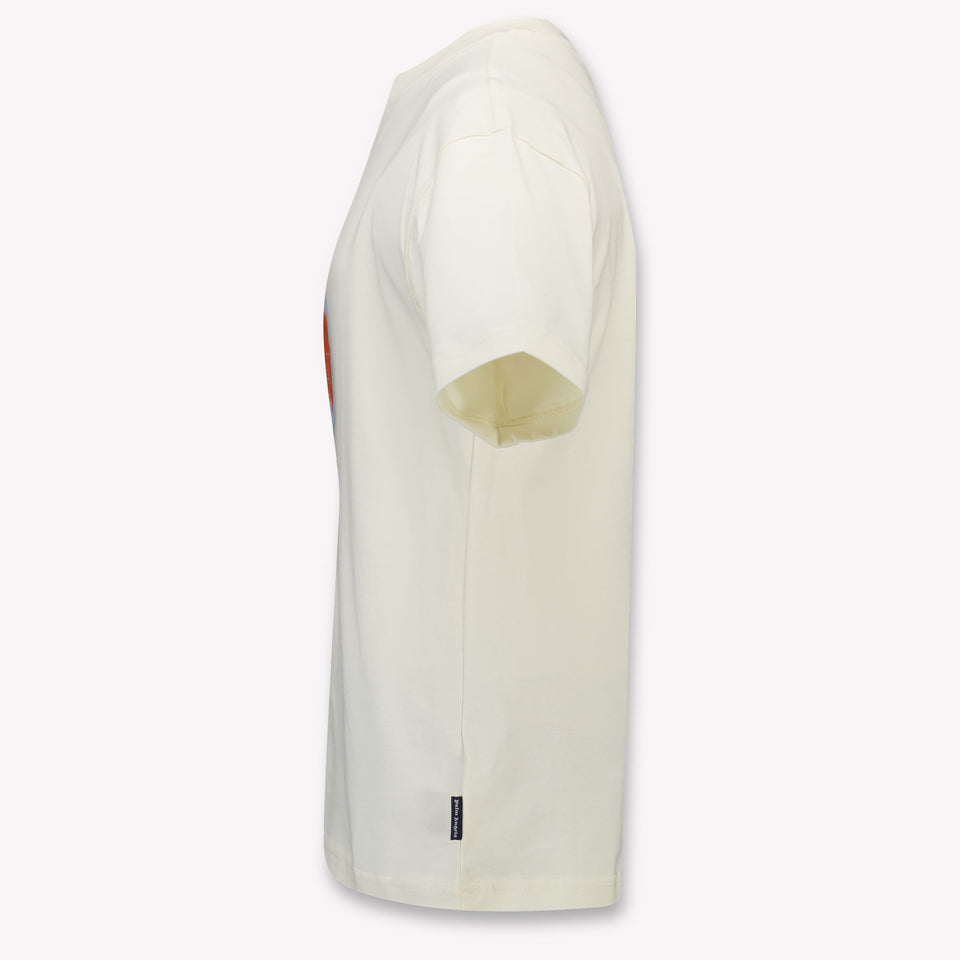 Palm Angels Kinder Jongens T-Shirt In Off White