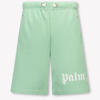 Palm Angels Kinder Jongens Shorts In Groen