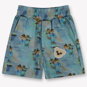 Palm Angels Baby Jongens Shorts In Licht Blauw