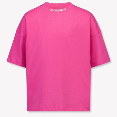 Palm Angels Kinder Meisjes T-Shirt In Fuchsia