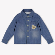 Palm Angels Baby Jongens Blouse In Licht Blauw