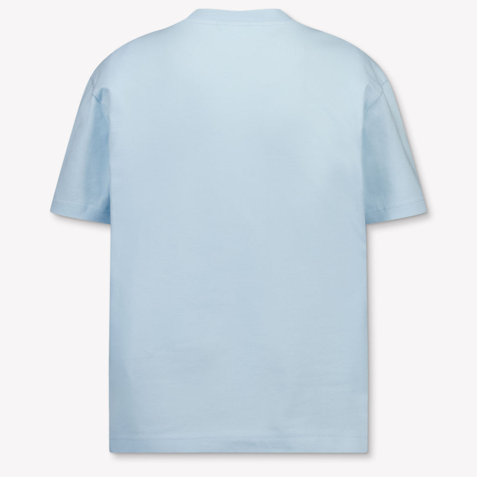 Palm Angels Kinder Jongens T-Shirt In Licht Blauw