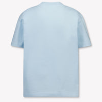 Palm Angels Kinder Jongens T-Shirt In Licht Blauw
