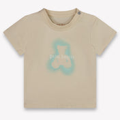 Palm Angels Baby Jongens T-Shirt In Beige