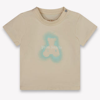 Palm Angels Baby Jongens T-Shirt In Beige