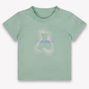 Palm Angels Baby Jongens T-Shirt In Licht Groen