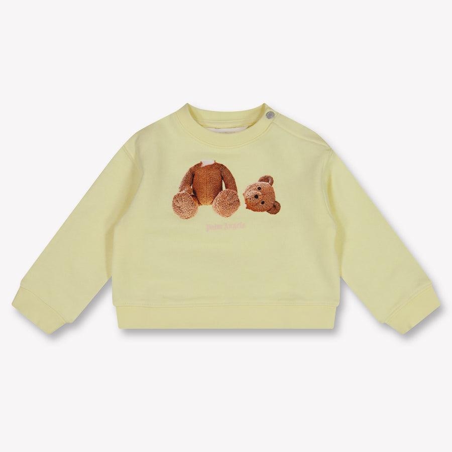 Palm Angels Baby Meisjes Trui In Geel
