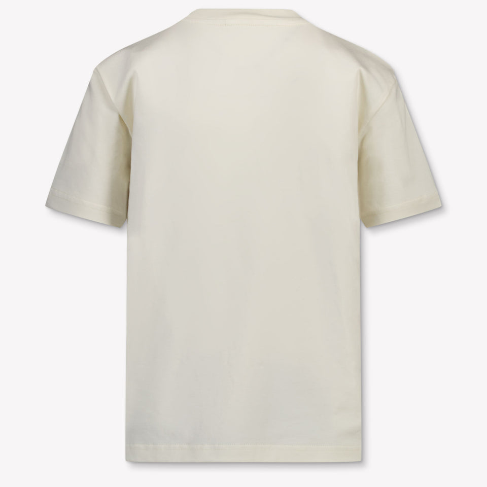 Palm Angels Kinder Jongens T-Shirt In Off White