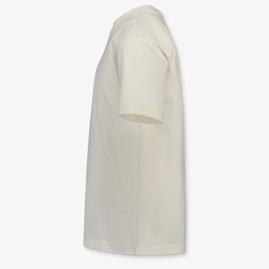 Palm Angels Kinder Jongens T-Shirt In Off White
