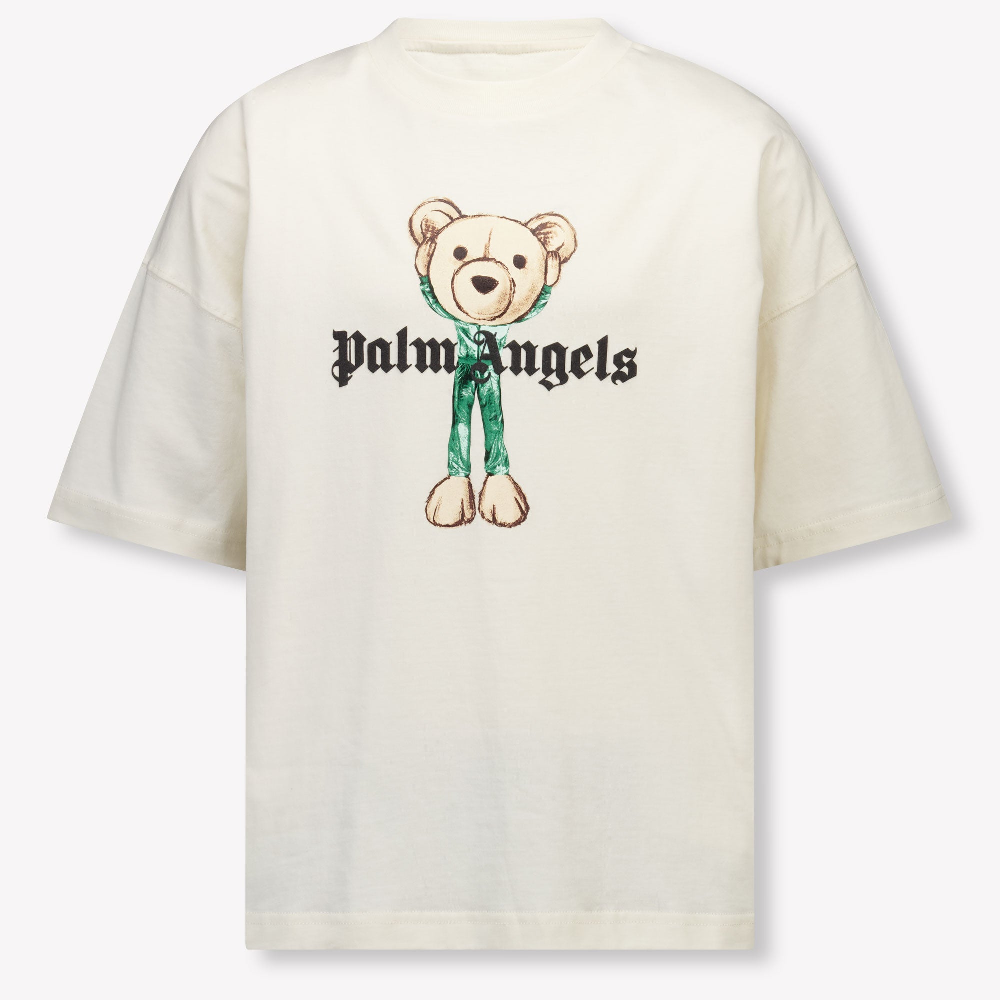 Palm Angels Kinder Jongens T-Shirt In Off White