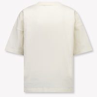 Palm Angels Kinder Jongens T-Shirt In Off White