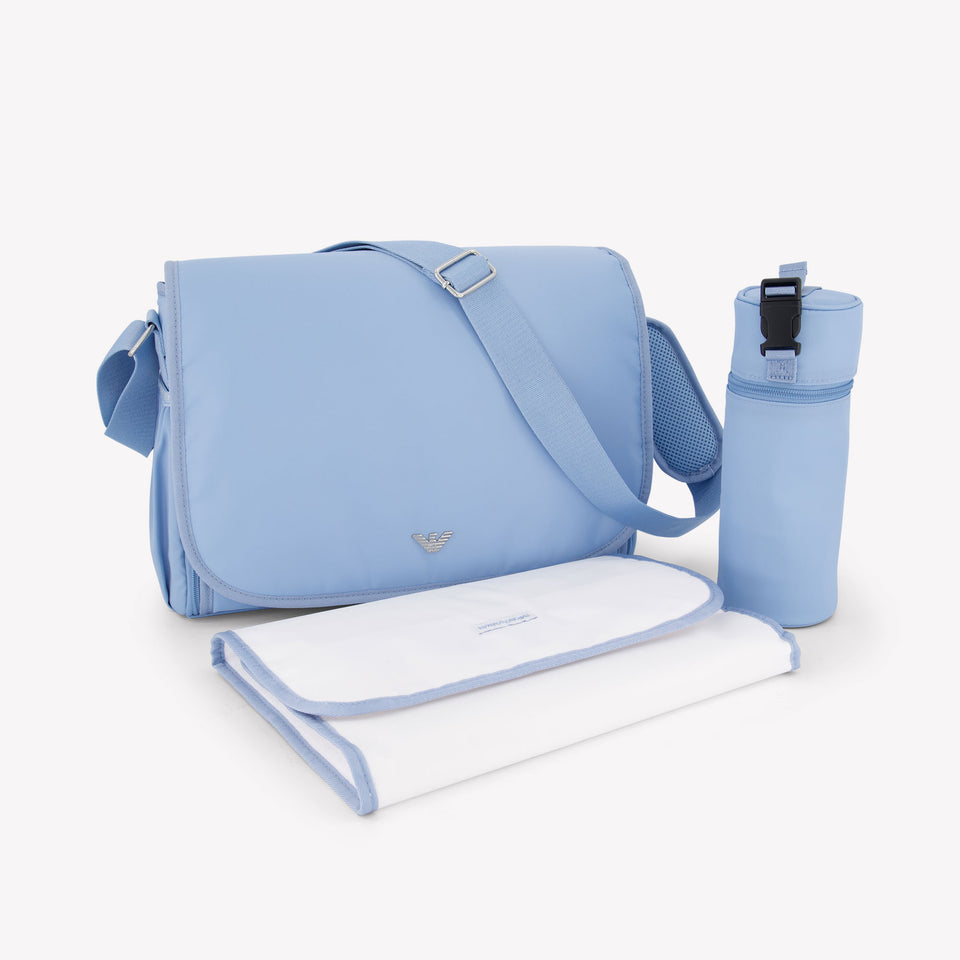 Armani Baby Unisex Luiertas In Licht Blauw