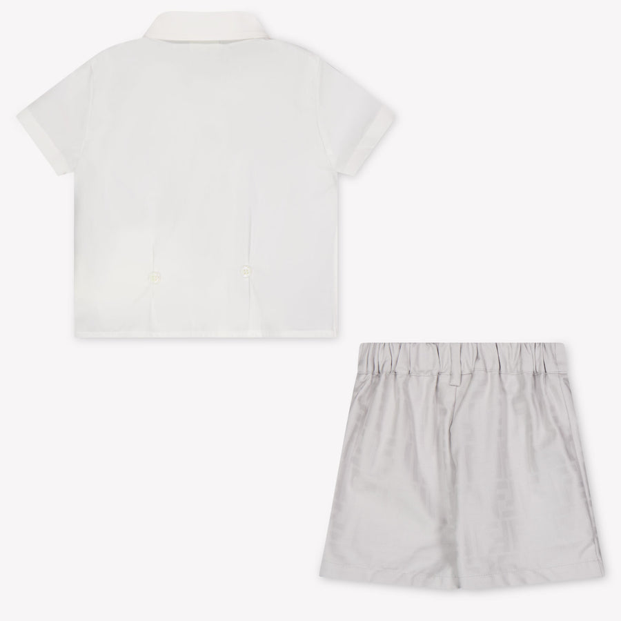 Fendi Baby Jongens Setje In Licht Grijs