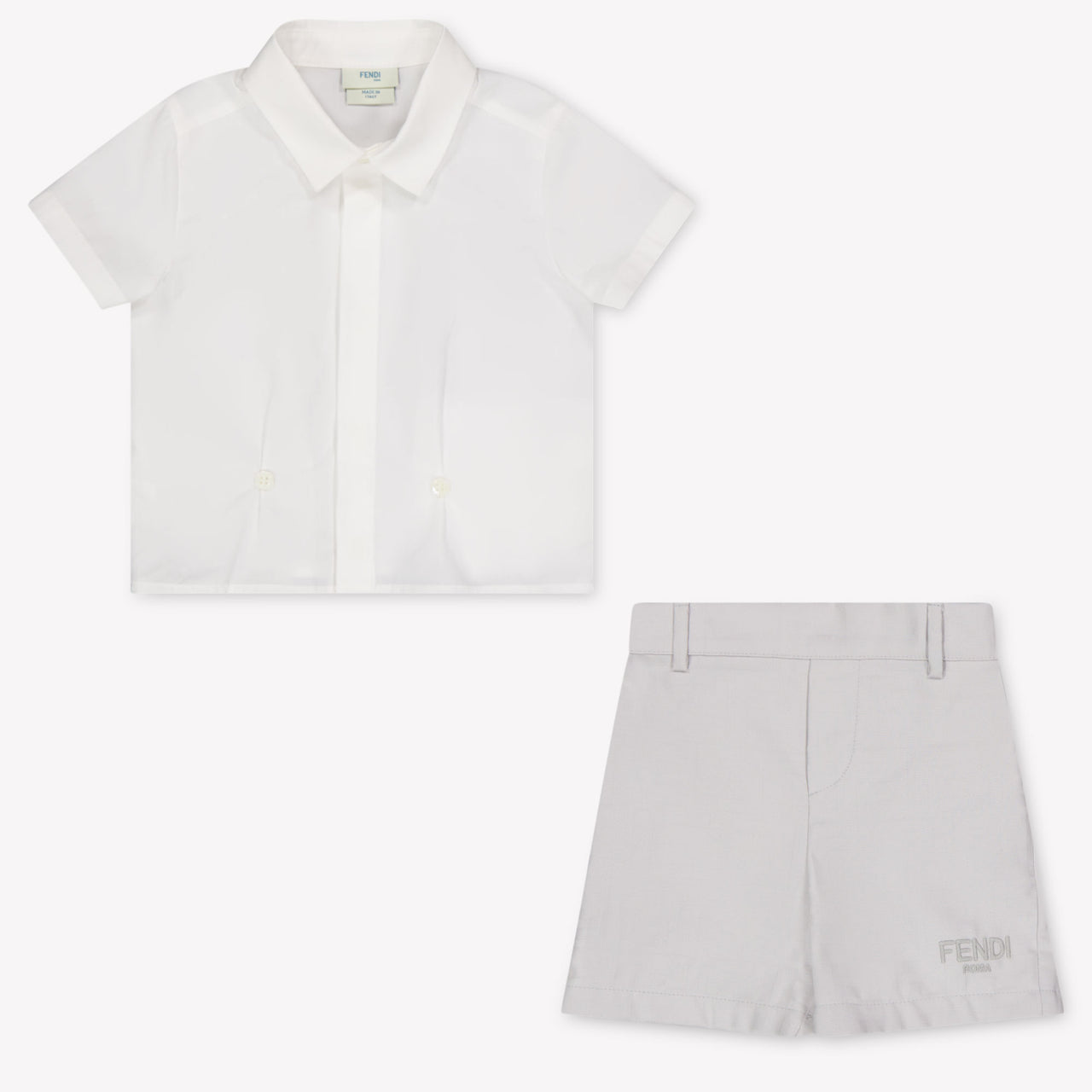 Fendi Baby Jongens Setje In Licht Grijs