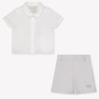 Fendi Baby Jongens Setje In Licht Grijs