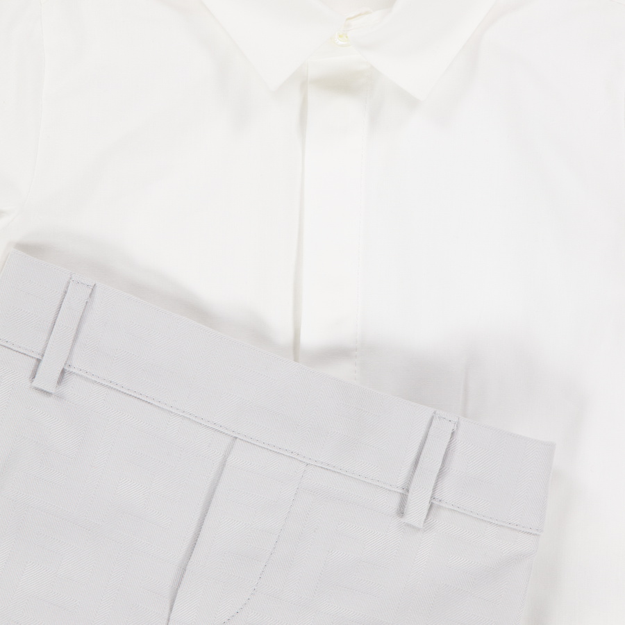 Fendi Baby Jongens Setje In Licht Grijs