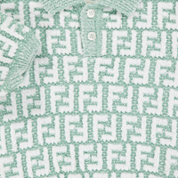 Fendi Baby Unisex Polo In Licht Groen