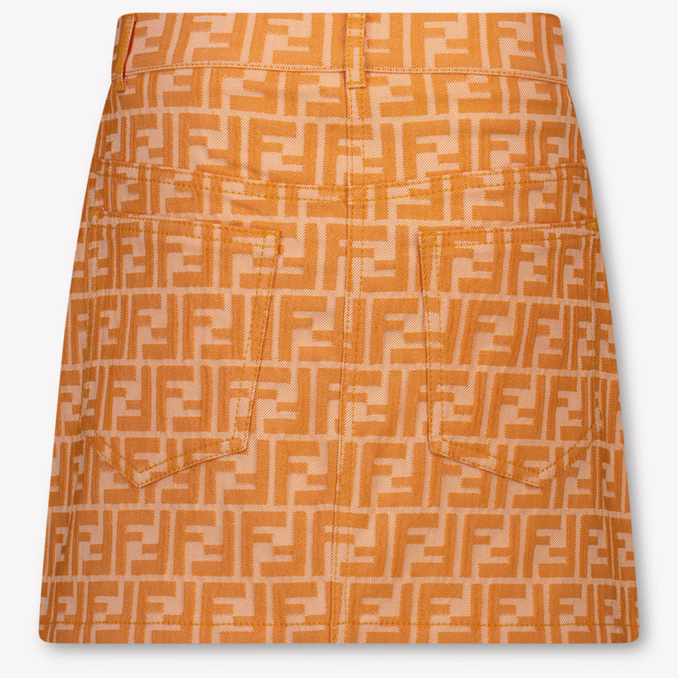 Fendi Kinder Meisjes Rokje In Oranje
