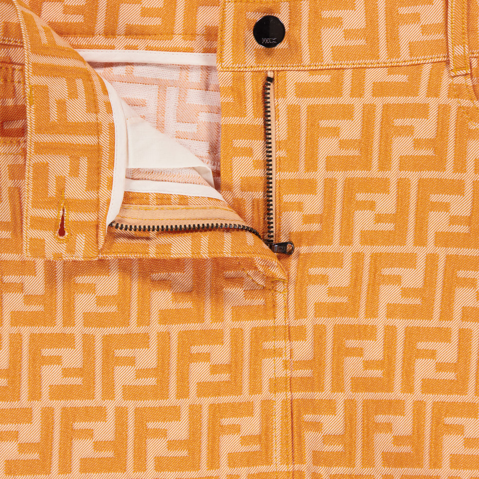 Fendi Kinder Meisjes Rokje In Oranje