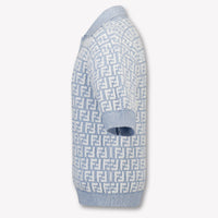 Fendi Kinder Jongens Polo In Licht Blauw