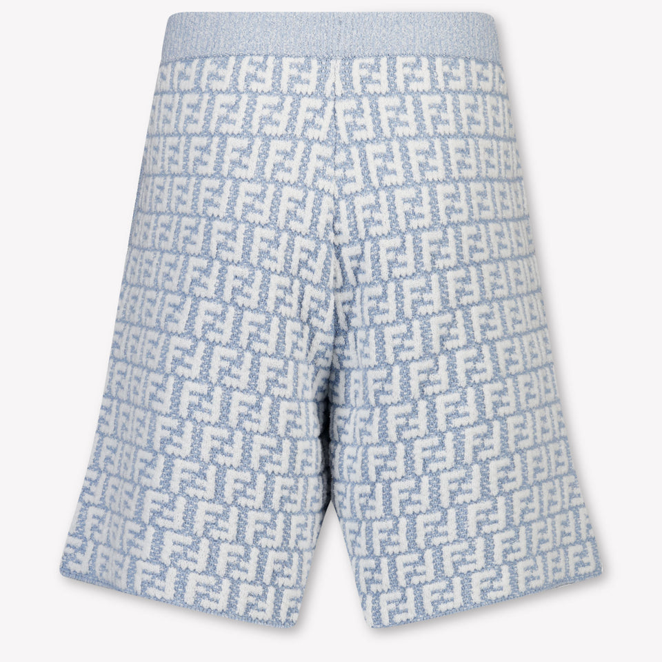 Fendi Kinder Jongens Shorts In Licht Blauw