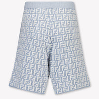 Fendi Kinder Jongens Shorts In Licht Blauw