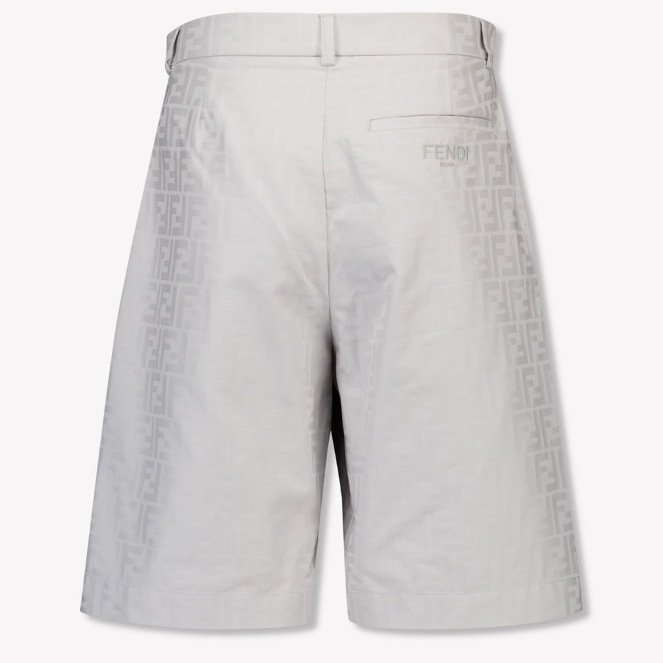 Fendi Kinder Jongens Shorts In Licht Grijs