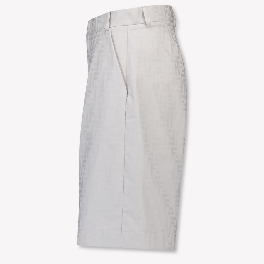 Fendi Kinder Jongens Shorts In Licht Grijs