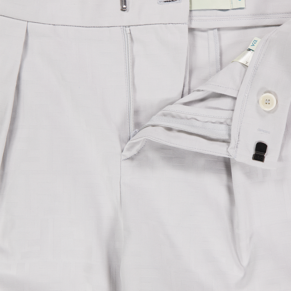 Fendi Kinder Jongens Shorts In Licht Grijs