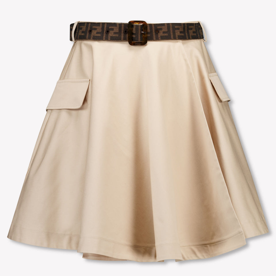 Fendi Kinder Meisjes Rokje In Beige