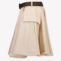 Fendi Kinder Meisjes Rokje In Beige