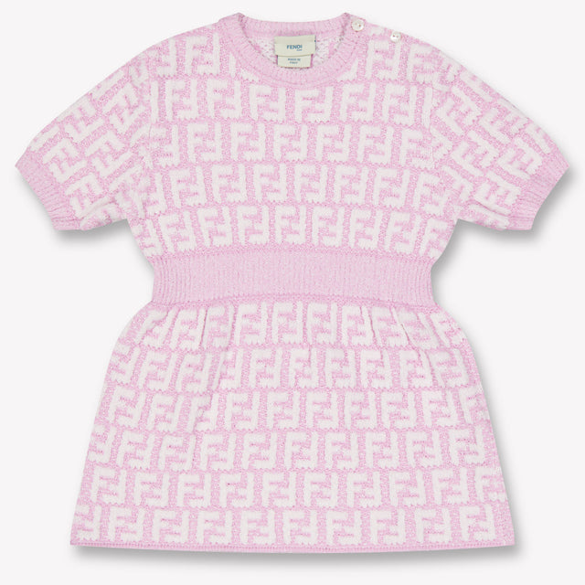 Fendi Baby Meisjes Jurk In Licht Roze