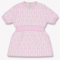 Fendi Baby Meisjes Jurk In Licht Roze
