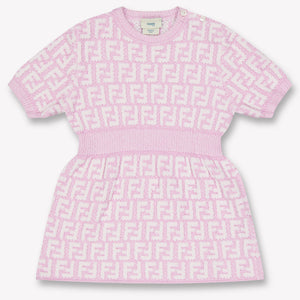 Fendi Baby Meisjes Jurk In Licht Roze
