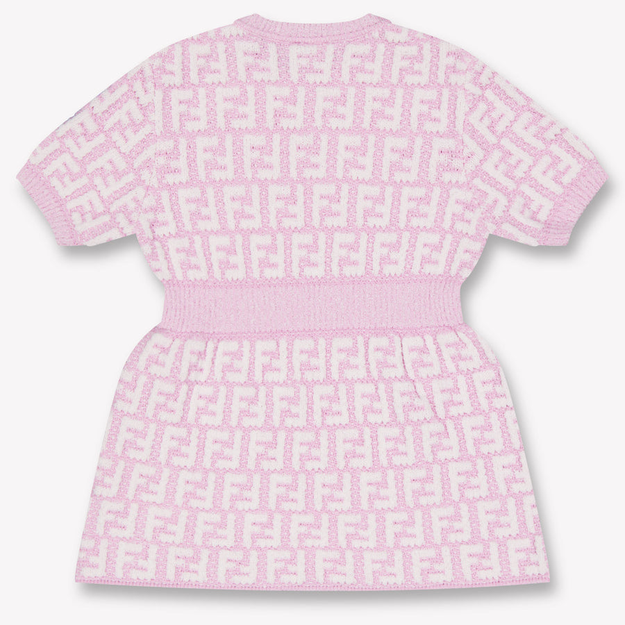 Fendi Baby Meisjes Jurk In Licht Roze