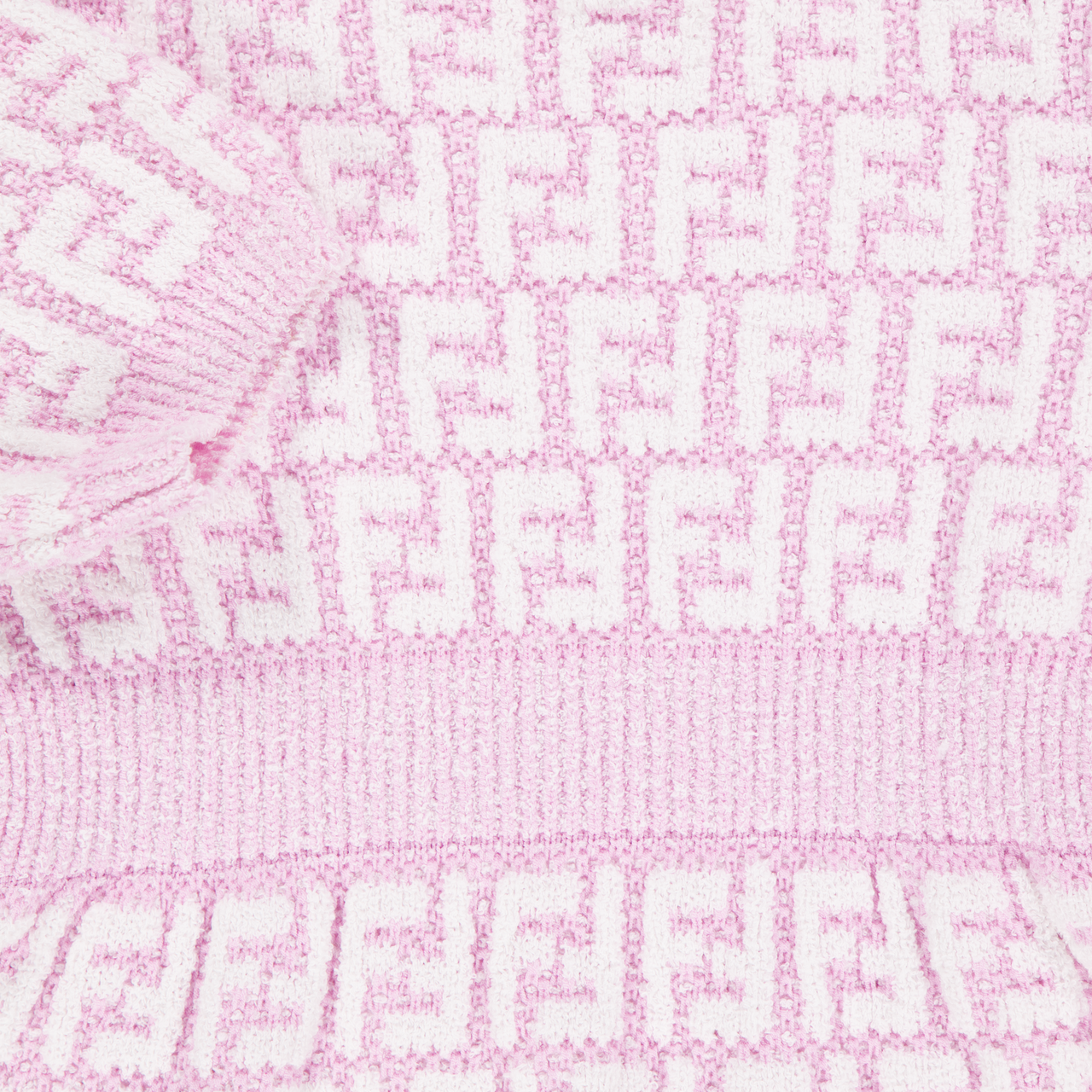 Fendi Baby Meisjes Jurk In Licht Roze