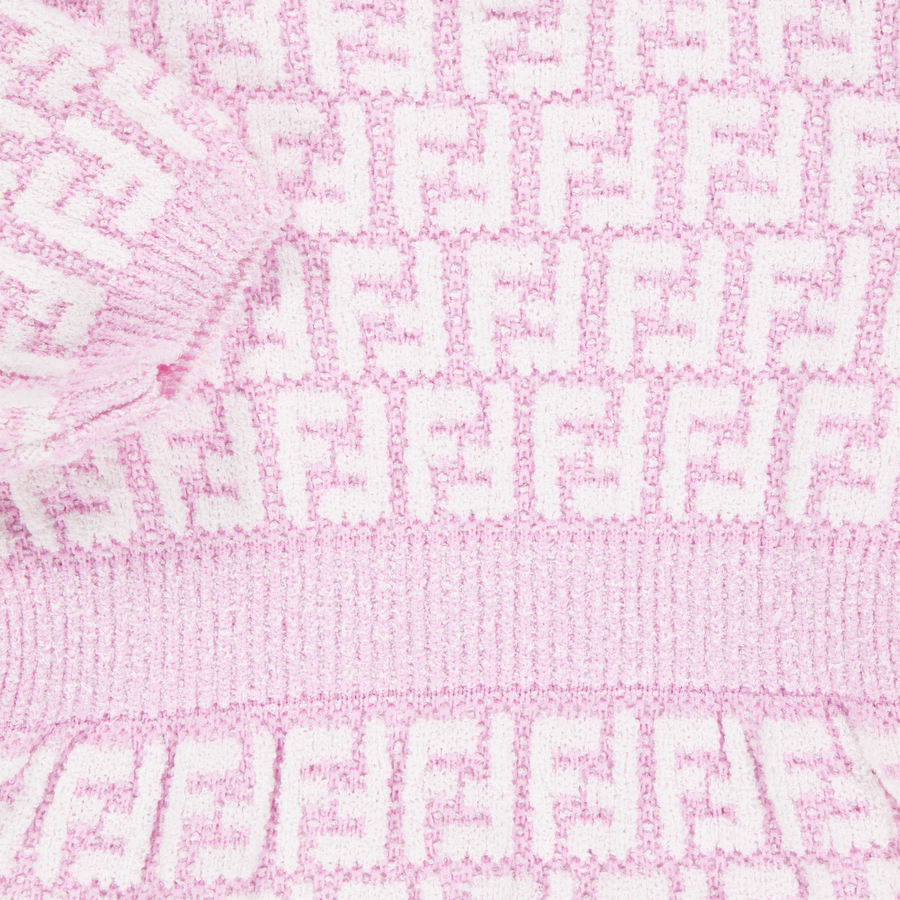 Fendi Baby Meisjes Jurk In Licht Roze