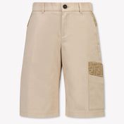 Fendi Kinder Jongens Shorts In Beige