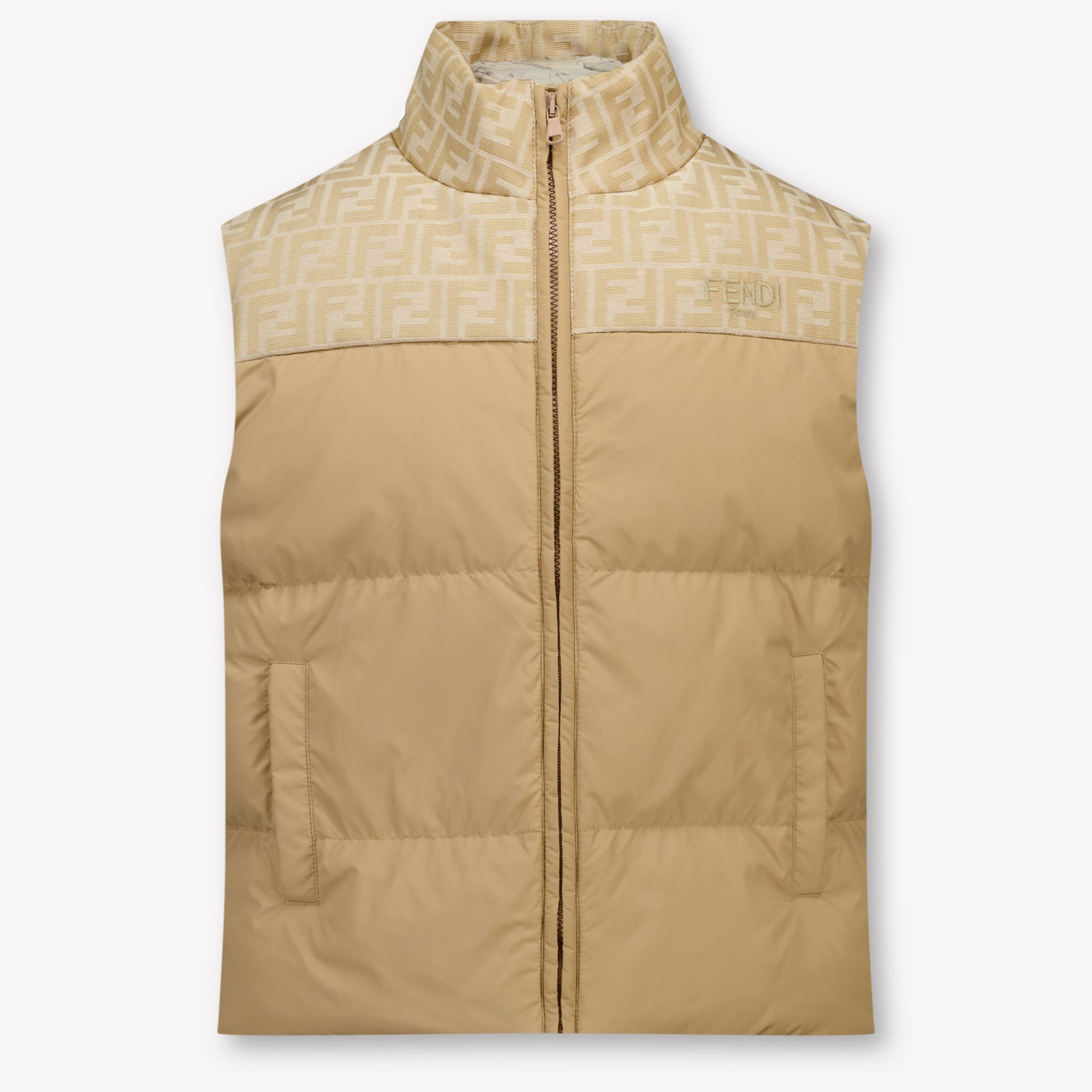 Fendi Kinder Unisex Bodywarmer In Beige