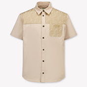 Fendi Kinder Jongens Blouse In Beige