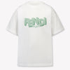 Fendi Kinder Jongens T-Shirt In Licht Groen