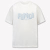 Fendi Kinder Jongens T-Shirt In Licht Blauw