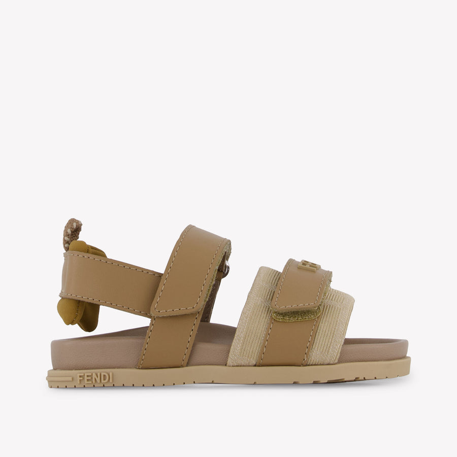 Fendi Unisex Sandalen In Beige