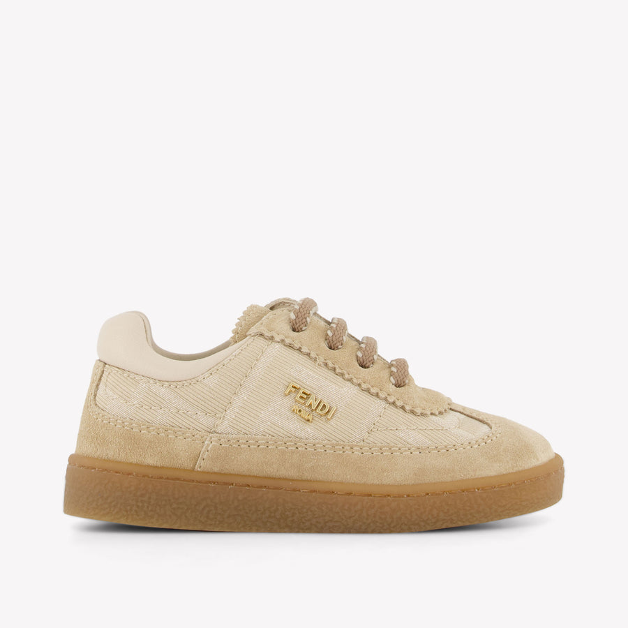 Fendi Kinder Unisex Sneakers In Beige
