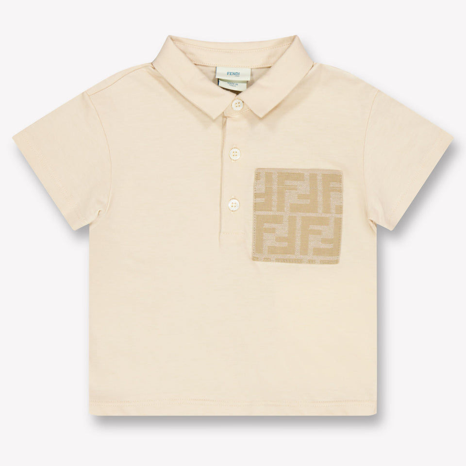 Fendi Baby Jongens Polo In Beige