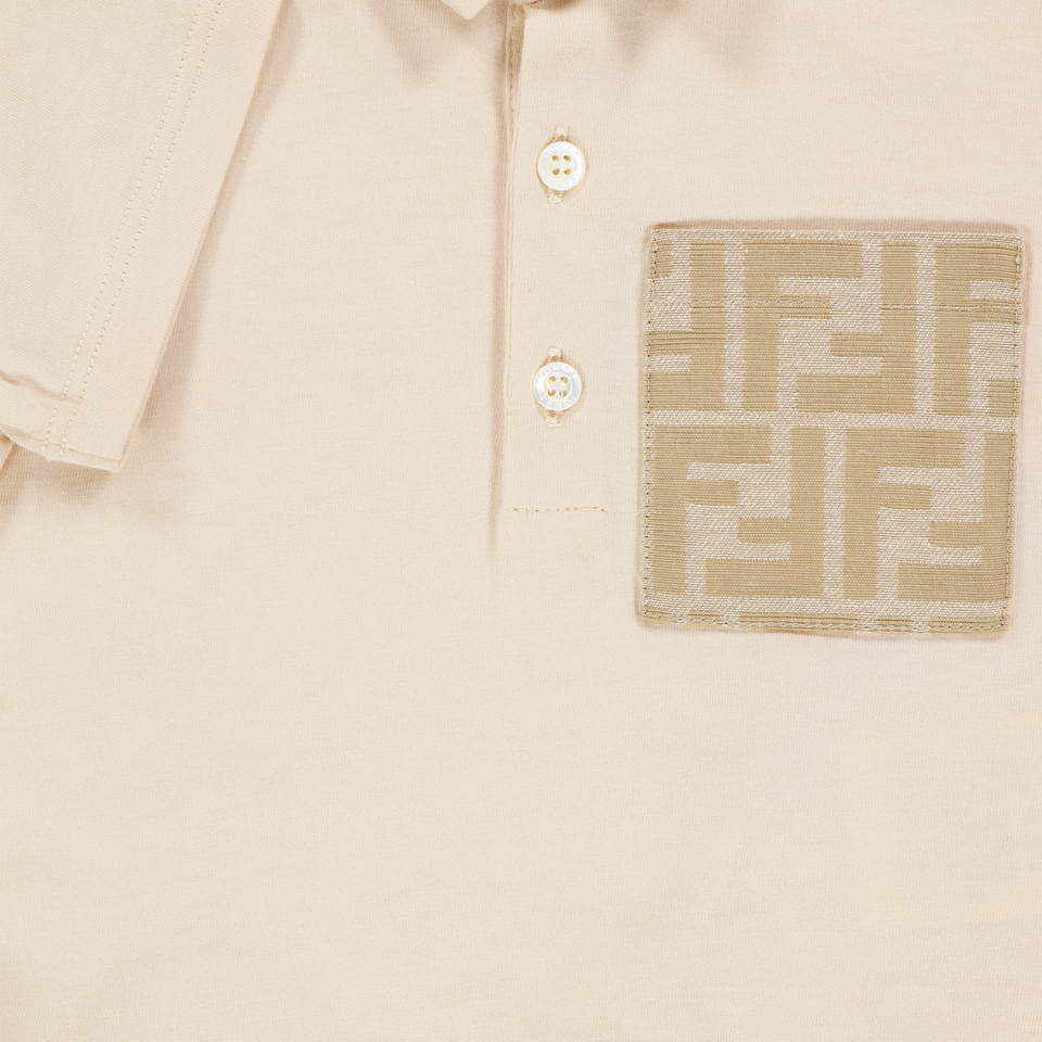 Fendi Baby Jongens Polo In Beige