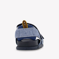 Fendi Unisex Sandalen In Blauw