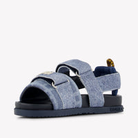 Fendi Unisex Sandalen In Blauw