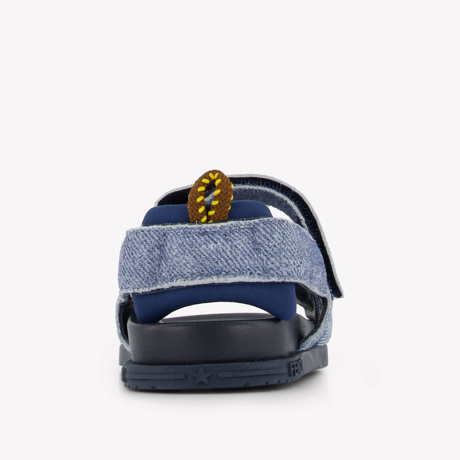 Fendi Unisex Sandalen In Blauw