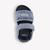 Fendi Unisex Sandalen In Blauw